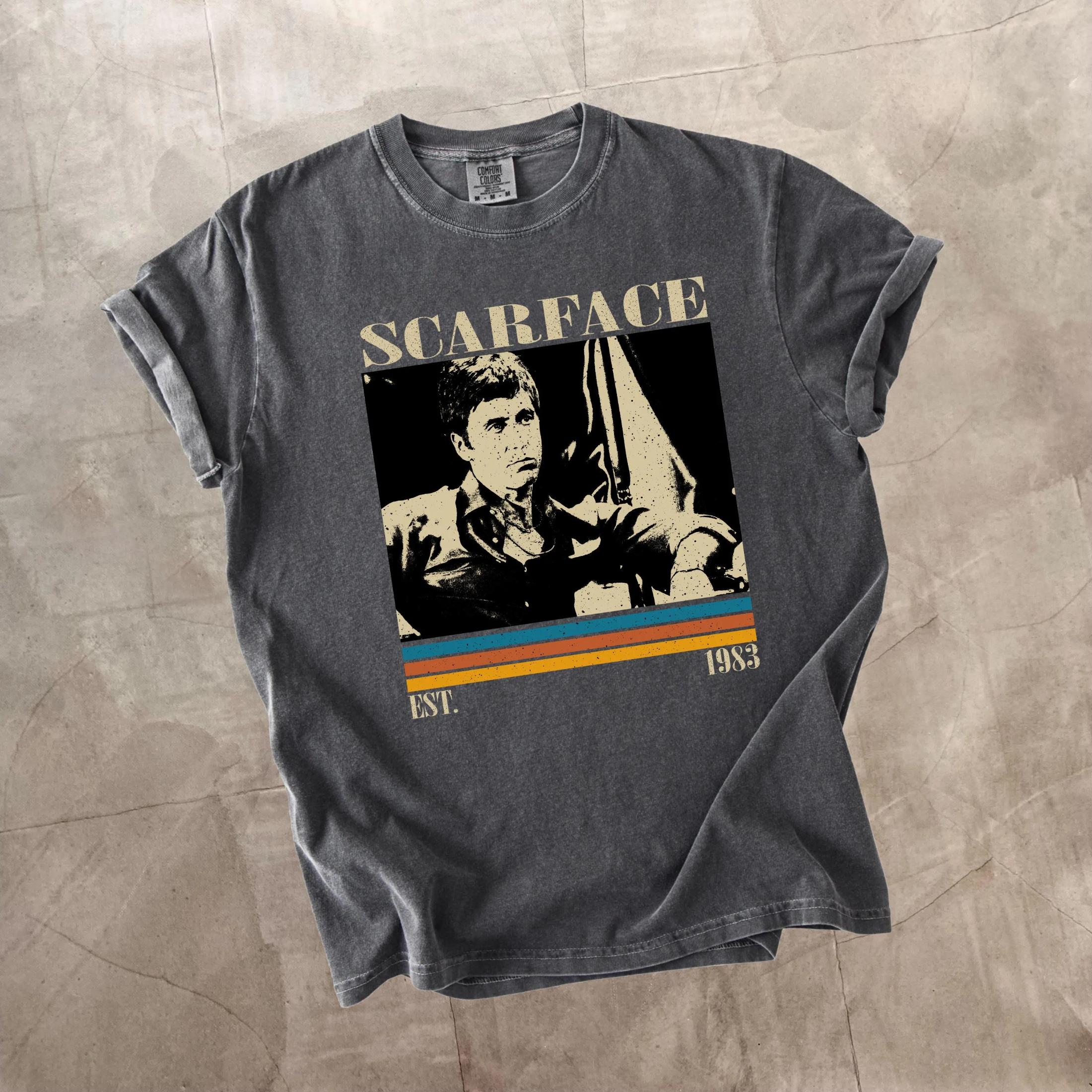 

Scarface Movie Theme TShirt Retro TShirt Printed Pattern TShirt Gift for Fans Unisexs and Womens TShirt S