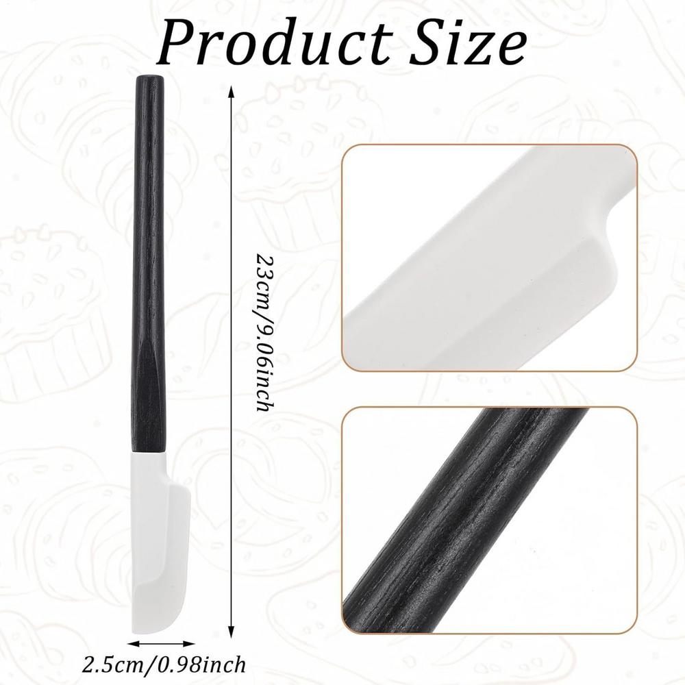 Wooden Handle Spatula silicone Scraper Long Cake Spatula Heat-resistant Kitchen Baking Tool Kitchen Utensils Baking Tools