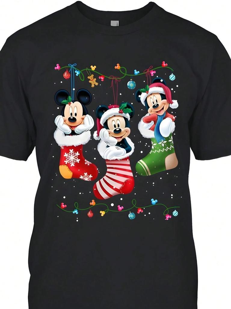Cute Mickey Mouse Christmas TShirt Unisex 7