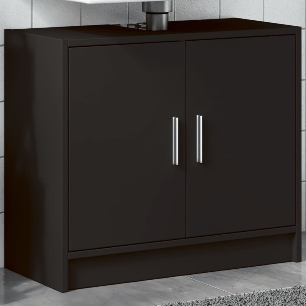 Vidaxl Under-Sink Cabinet, Black, 63X29X55 Cm