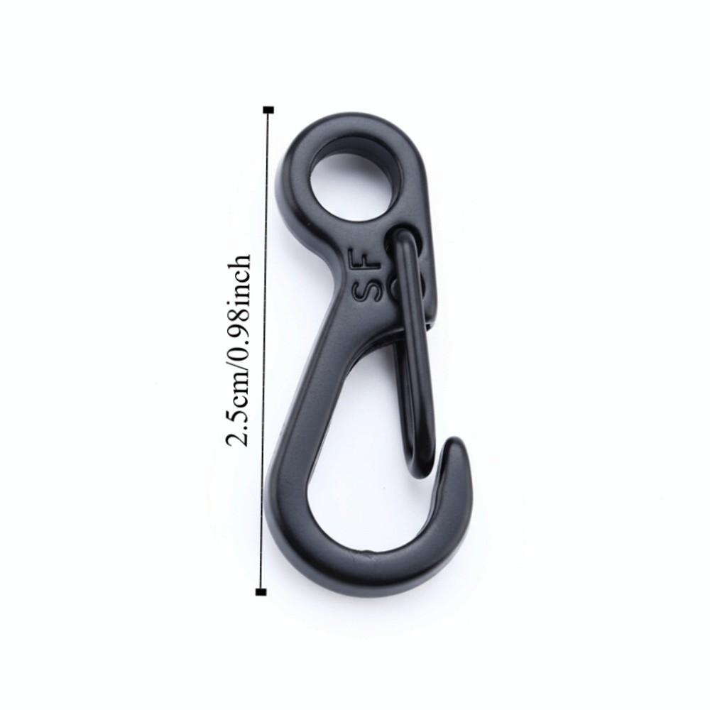 20 Pcs Alloy Mini EDC Carabiner Heavy Duty Snap Spring Clips Spring Snap Hook  Outdoor Hiking
