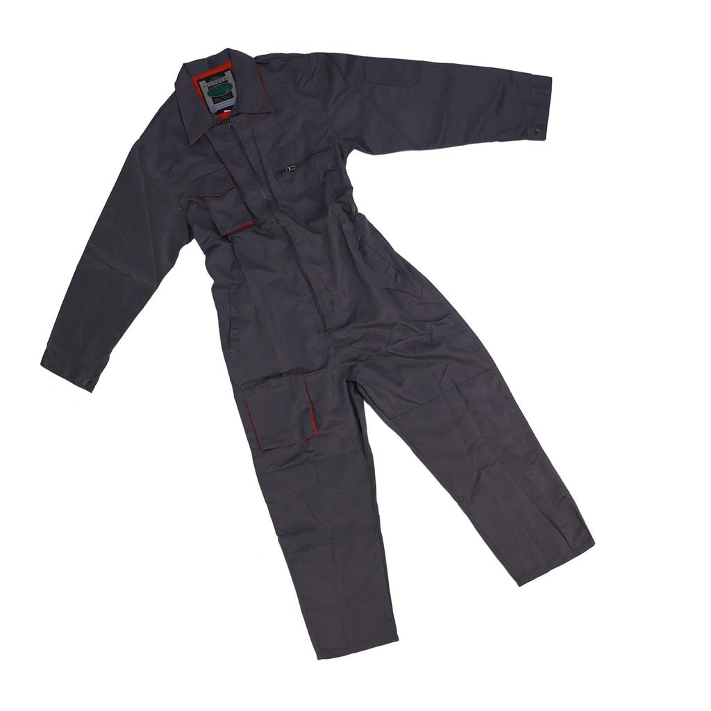 Overall mit mehreren Taschen, langen Ärmeln, Reißverschluss vorne, lockere Passform, staubdicht, schmutzabweisend, Sicherheitsarbeit