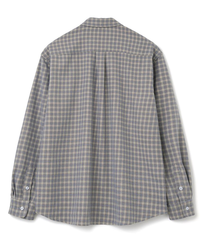 MILLO ARCHIVE Mute Plaid Check Shirt [Blue Brown]