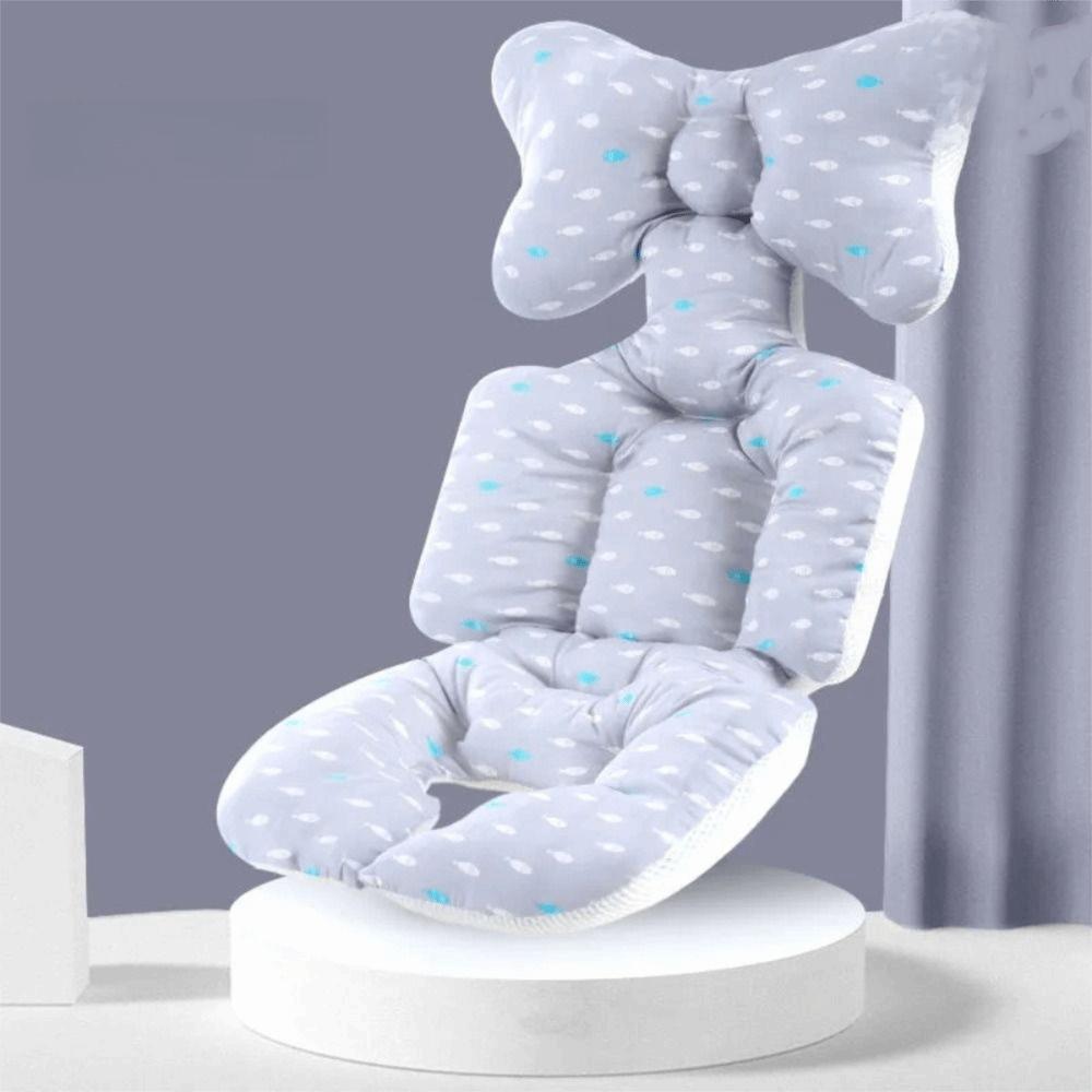 Cartoon Printed Baby Stroller Cushion Comfortable Dining Chair Cotton Pad  Travel Essential