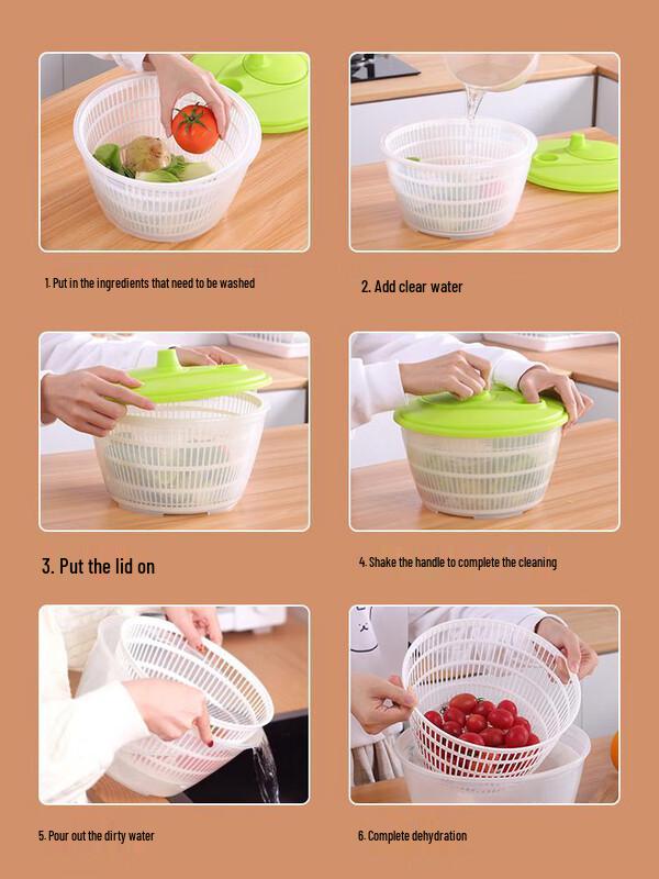 Manual Vegetable Spinner and Salad Dryer