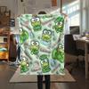 1PC Keroppi  Print Flannel Blanket, High Quality All Seasons, Home Decor, Warmth and Comfort, Perfect for Christmas Gifts