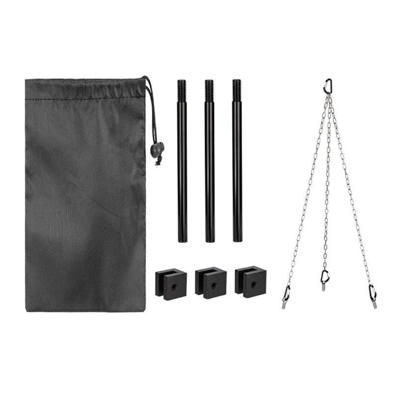 Leicht zu tragender Kochständer Barbecue-Tablett-Halter Benutzerfreundliche Grills Pfannenhalterung Praktische Outdoor-Camping-Ausrüstung