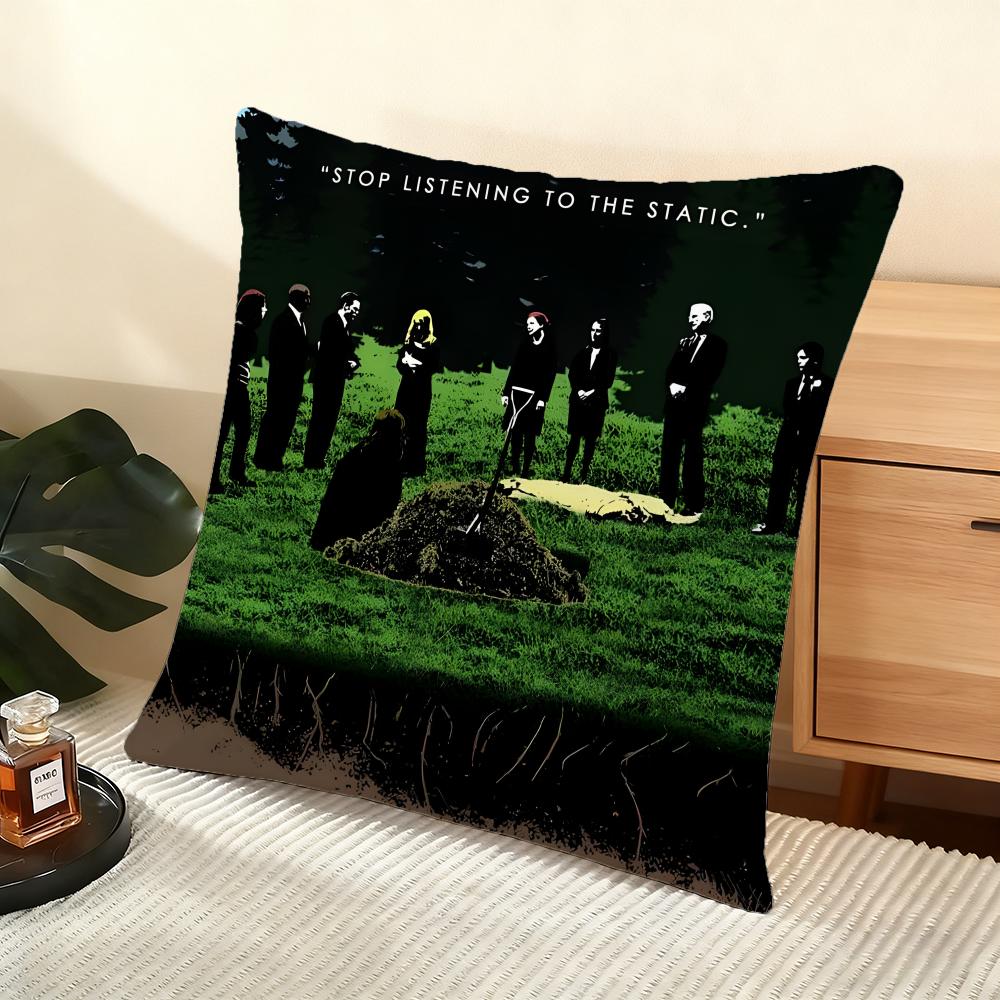 Cushion Cover Silky Short Plush Home Sofa Cushion Cover - Invisible Zipper Home Decoration Six Feet Under TV Series