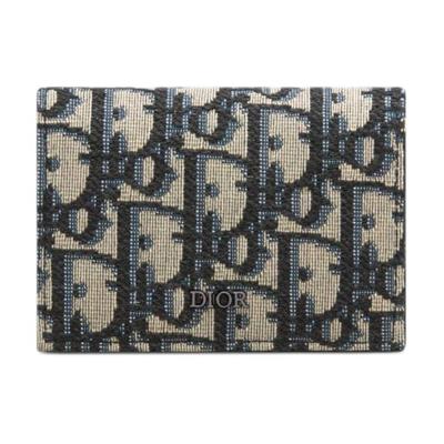 Vorderseite Verziert Mit Ruthenium Messing Logo Jacquard Geldbörse Unisex Geldbörse Beige Schwarz 2ESCH178YSE-H05E
