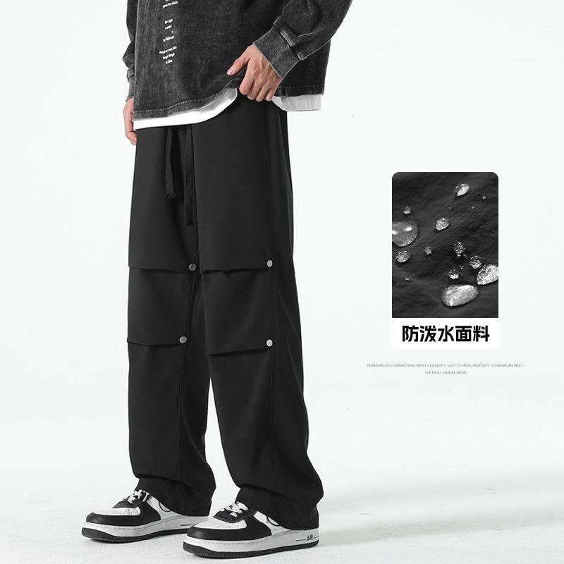 Outdoor Mountain Pants Waterproof Knee Pleated Paratrooper Pants Spring and Autumn Straight Men's Casual Overalls