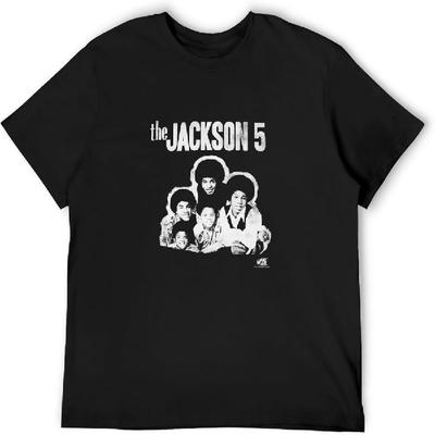 Jackson 5 Groepsfoto Vintage T-shirt Zwart