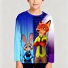 4-15 Years Old Comfortable Polyester Boys Children Long Sleeve T-Shirt Cartoon 3D Printed T Shirt Kids Clothing