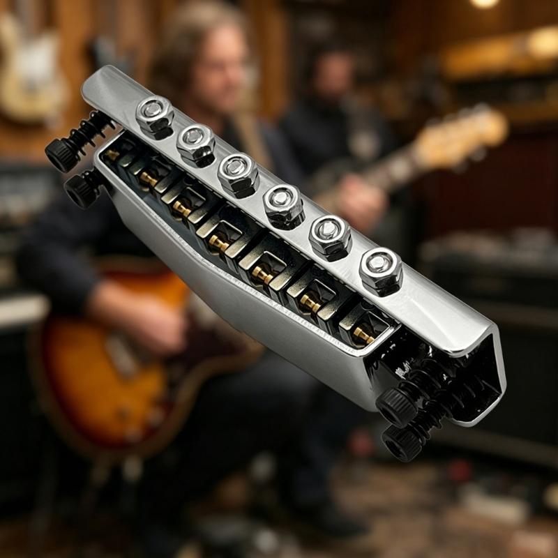 Verstellbare Tune-o-matic Brücke Für LP-Style E-Gitarre Mit Präzisem Saitenabstand Und Verbessert Den Ton