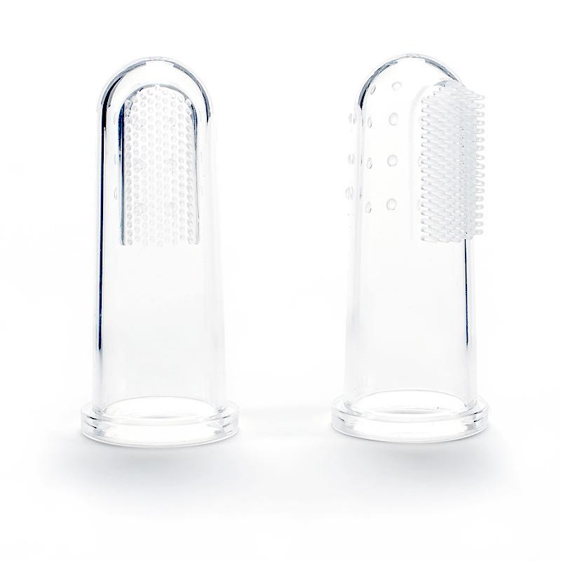 Silicone toothbrush finger cover dog cat baby toothbrush finger cover pet finger toothbrush cleaning pet supplies nude