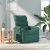 Vidaxl Foldable Armchair, Dark Green, Fabric Upholstered