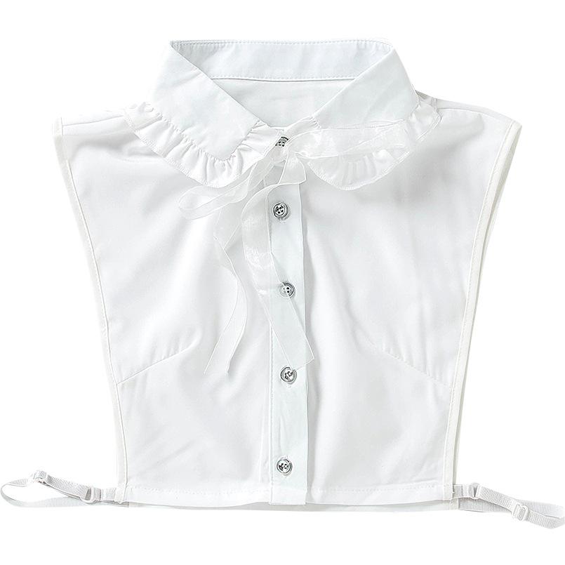 

Женский съемный фальшивый воротник однотонный фальшивые воротники рубашка половинного размера блузка топ женский свитер фальшивые воротники аксессуары для одежды