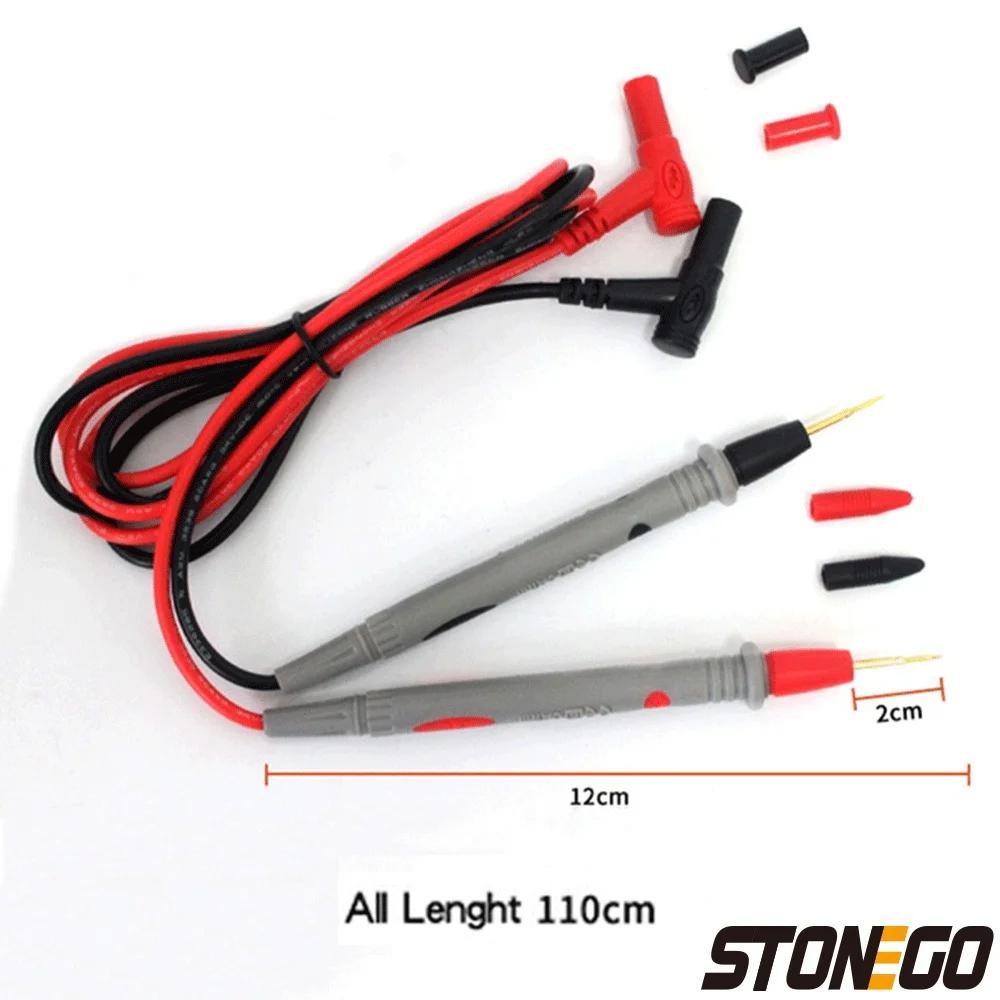 Universal Digital Multimeter Probe Tester with Needle Tip 20A Test Lead Cable 1 Pair Professional Measuring Tool