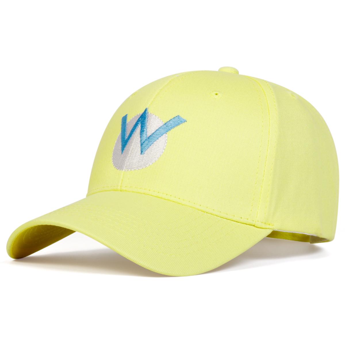 

Бейсболка з вишивкою для пари на відкритому повітрі, бавовняна повсякденна шапка, модна спортивна шапка для гольфу, капелюхи для водіїв вантажівок жовтий