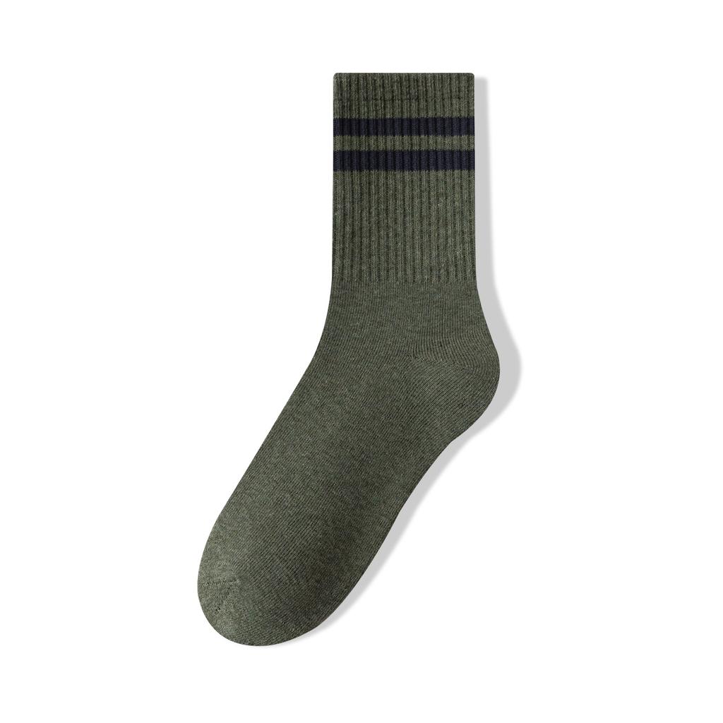 Socks - Men's Anti-Sweat and Deodorant Cotton Socks - Fashionable and Versatile Color Schemes - Double-Hook Mid-Calf Men's Socks