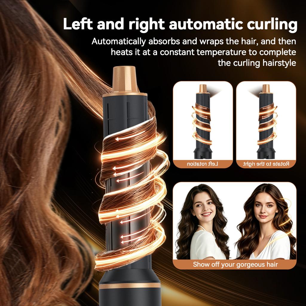 5 in One High Speed air Styler Cold and One Step Hair Dryer Hot air Blower Styler and Hot air Styler and Rotating Brush