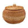 Aufbewahrungsbox Rattan Geflochtener Aufbewahrungskorb Multifunktional Robust Vietnamesische Herbstranke 1 Stück Tragbar Praktisch Mit Deckel Design