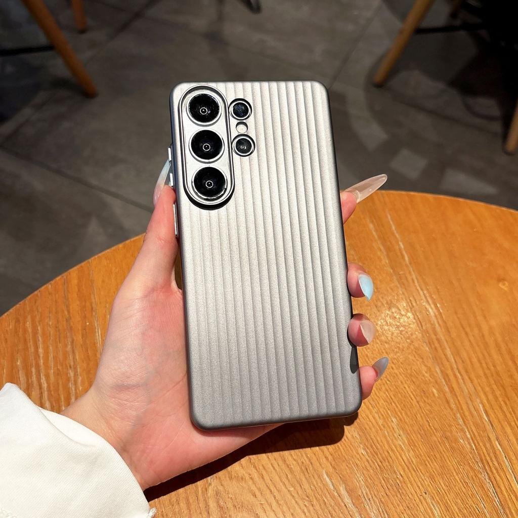 Samsung S11 Mobile Phone Case S11 Corrugated S11 + Matte S11ultra Striped Metal Button Luggage