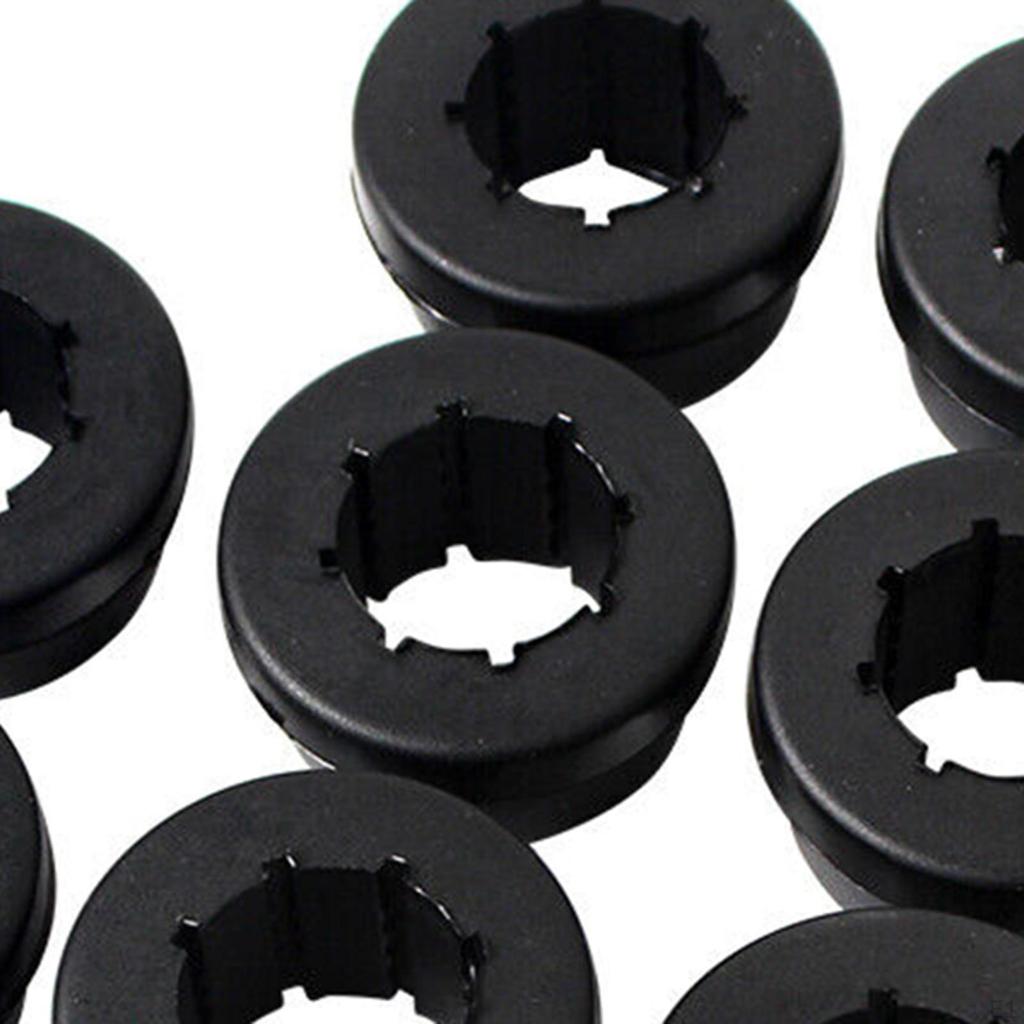 12Pcs Lower Control Arm Rear Camber Bushings Replace Black Durable for Eg EK DC Automotive