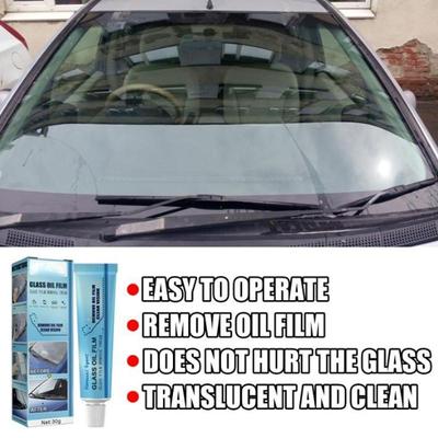 1PC Glass Oil Film Remover Decontamination Rainproof Oil Film Cleaning Car Front Windshield Window