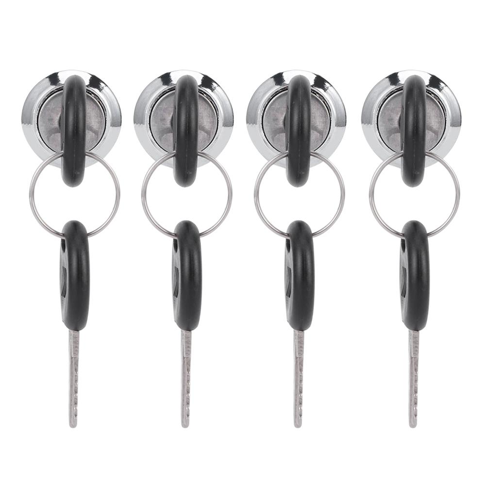 4 Set Cam Lock Zinc Alloy File Cabinet Mailbox Drawer Slidding Door Safety Locks with Keys(103‑20 )