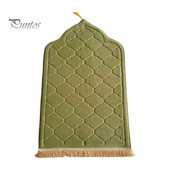 

Исламский молитвенный коврик, утолщенный напольный коврик, нескользящий нижний молитвенный коврик для детей, мужчин, женщин, лба, коленей, подарок на Рамадан 110 cm зелёный