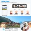 12MP 6K WiFi IP Camera Outdoor 8X Zoom Three Lens Dual Screen Home Security Camera Auto Tracking Mini  CCTV WiFi Surveillance