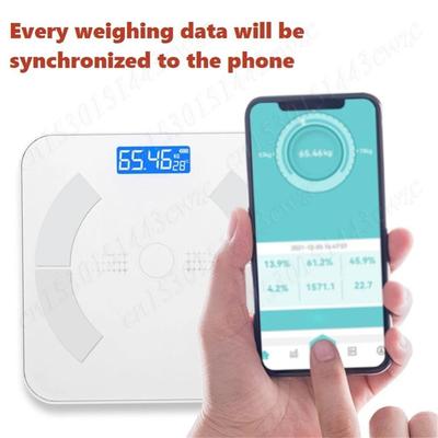 Weight Scale Bluetooth-Compatible Fat BMI BMR Muscle Mass Body Composition Analyzer with Smartphone APP Electronic Weight Scale