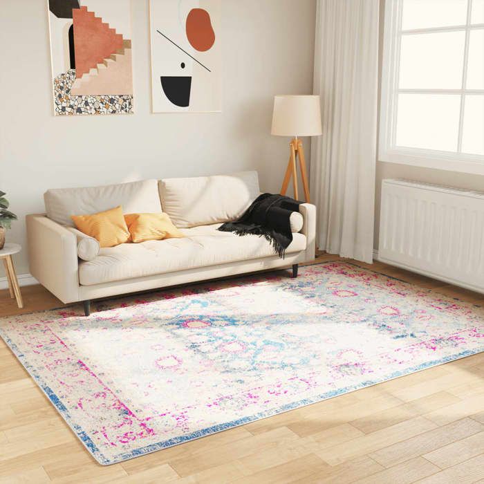 VidaXL Tapis lavable multicolore 160x230 cm antidérapant 136600