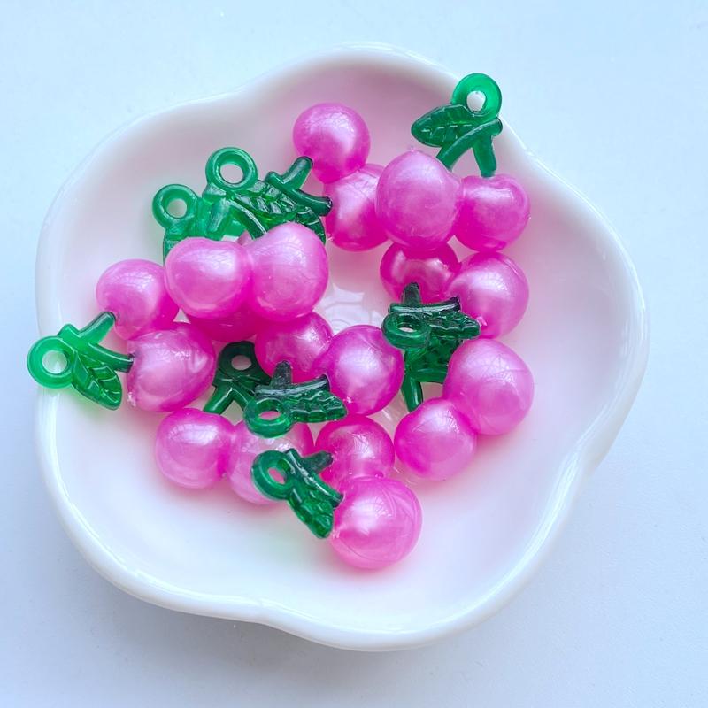 10Pcs New Cute Mini Strawberry Cherry Flat Back Resin Scrapbooking DIY Jewelry Craft Decoration Accessories