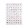 Multi-Size Bow Nail Art Sticker Sweet Wind White Bow Wearing Nail Adhesive Nail Sticker