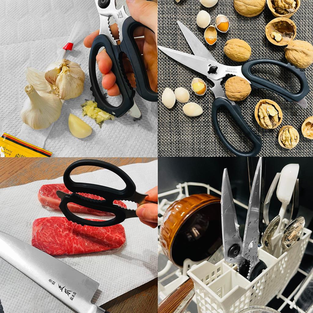 CANARY Hasegawa Cutlery Scissors Kitchen Use EL Black EL-210