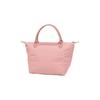 Longchamp Le Pliage Green 23 Button Zipper Closure No Shoulder Strap Canvas With Leather Trim Dumpling Handbag Small Women handbags 1621919P72