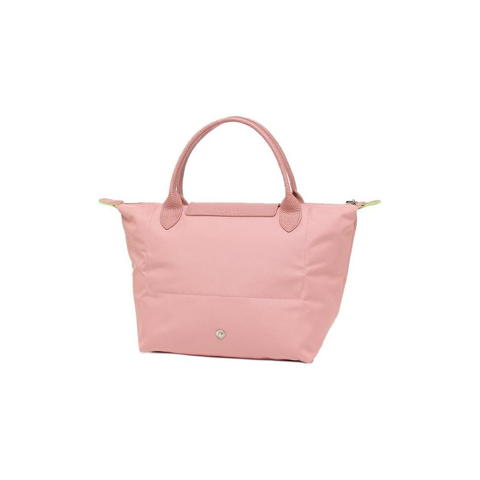 Longchamp Le Pliage Green 23 Button Zipper Closure No Shoulder Strap Canvas With Leather Trim Dumpling Handbag Small Women handbags 1621919P72