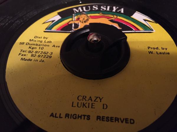 

7inch Record LUKIE D - Crazy NONE Mussiya Jamaica Reggae, Ska & Dub Used