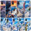 Greece In Summer Santorini Soft Cover for Samsung Galaxy A12 A22 A32 A52 A72 A02S Phone Case Note 20 Ultra 10 S10 Plus A51 A71 A