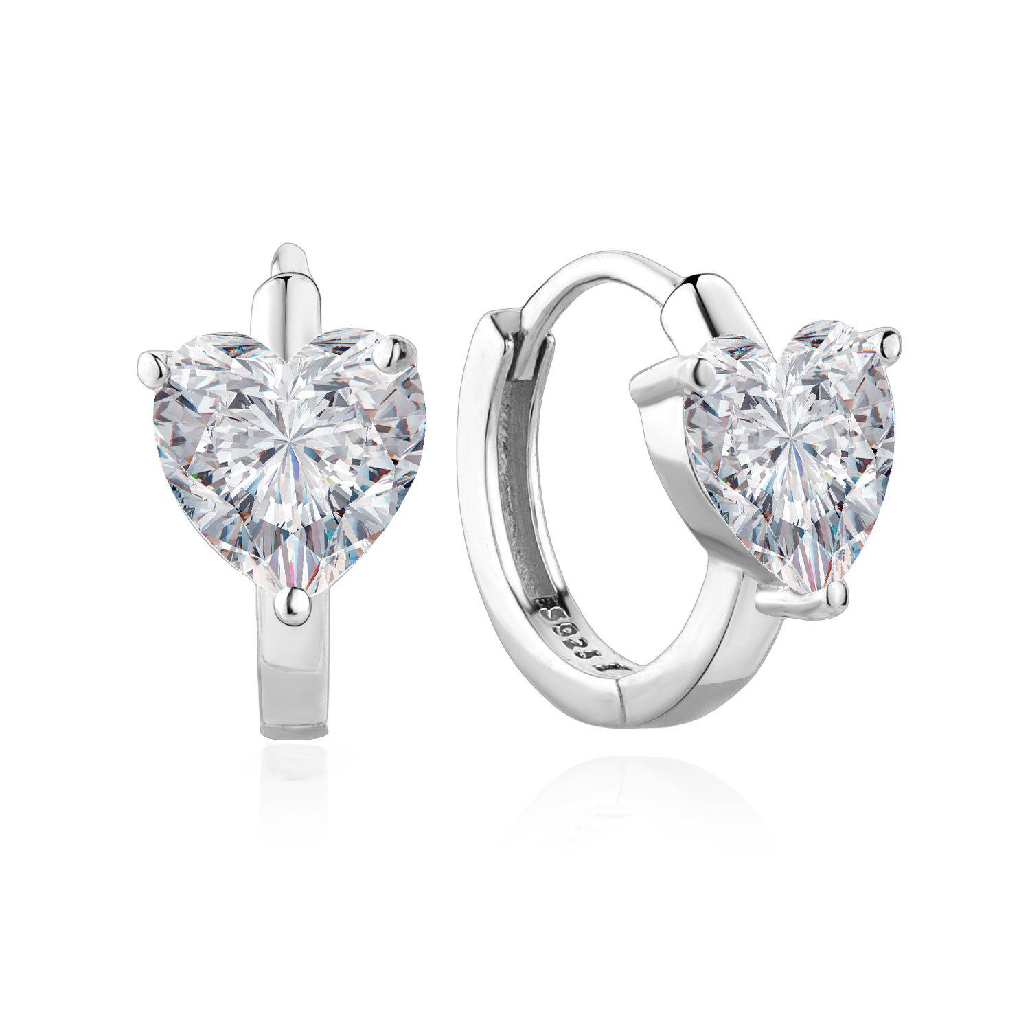 

Серьги Love из стерлингового серебра 925 пробы, изысканные серьги-пряжки в форме персикового сердца 925 Silver