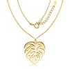 Gold Chain 925 Celebrity Monstera Leaf