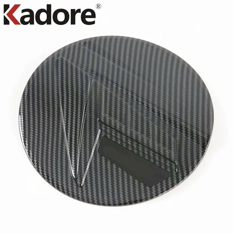 For Hyundai Elantra Avante Carbon Fiber Car Fuel Gas Tank Cover Trim Oil Filler Cap Frame Overlay Accessories