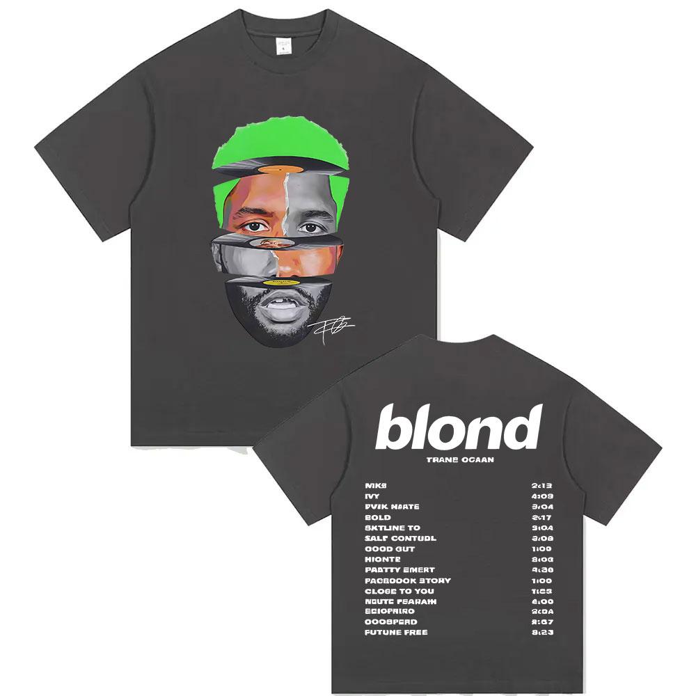 Limited Rapper Frank Tour 2025 Merch T Shirt Unisexs Vintage Fashion Ocean Short Sleeve Tshirt Pop Hip Hop Clothing Blond TShirts