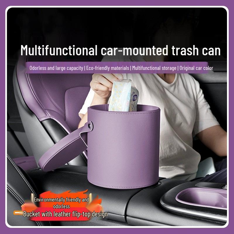 Multi-functional Car Storage Box and Trash Can for Xiaomi SU7