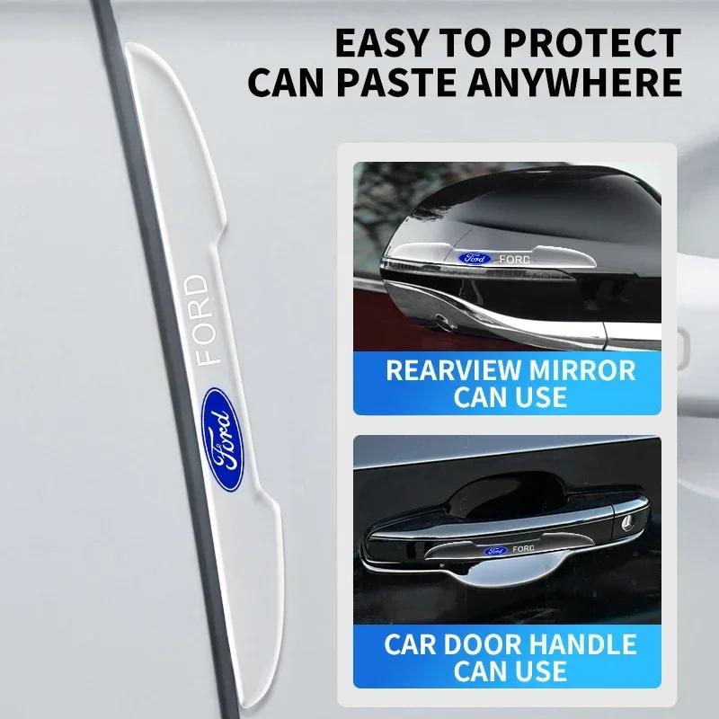 Autoaufkleber Ford Unsichtbar Auto Türgriff Schüttel Kratzer Schutz Für Ford Fiesta Ranger Focus Kuga Mustang S-MAX Transit Mo