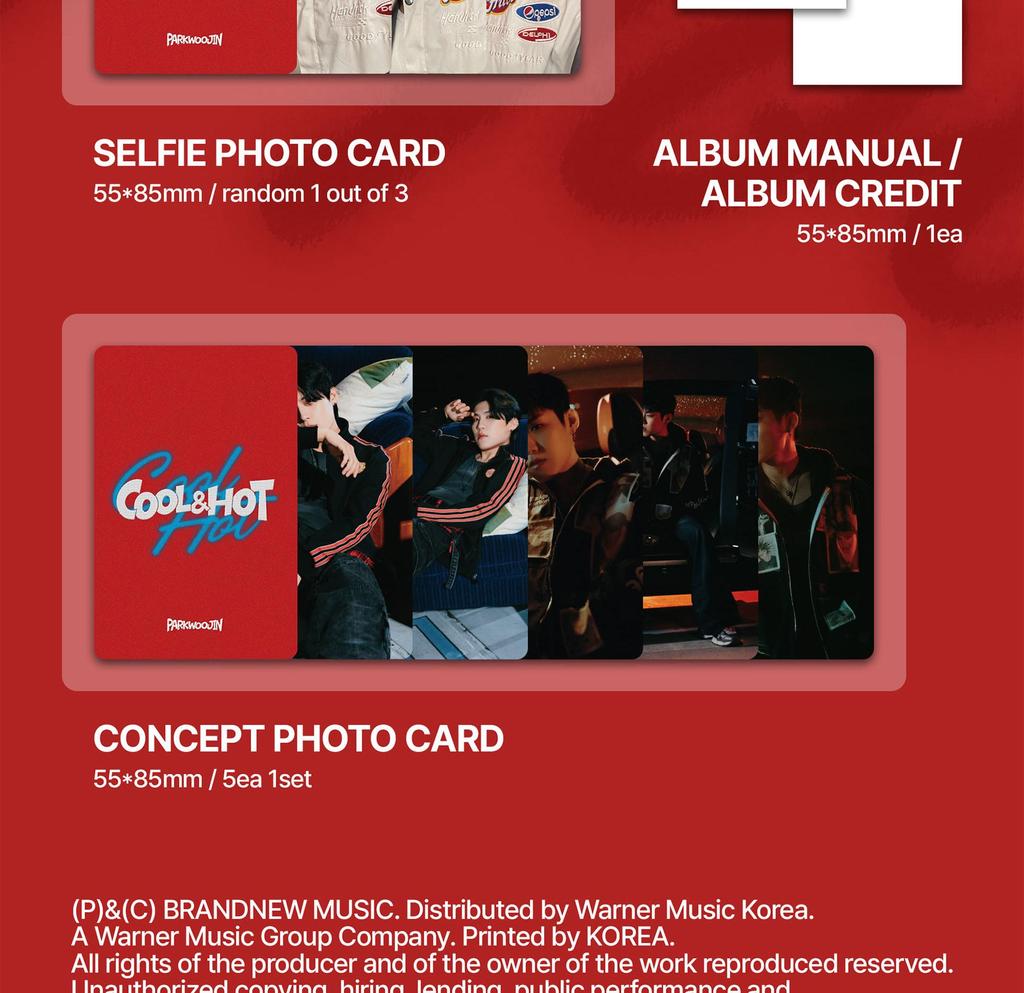 PARK WOOJIN (AB6IX) [Cool & Hot] 1st Single Album