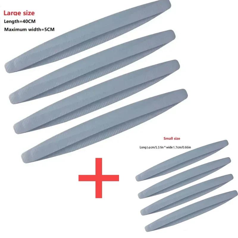 8Pcs Large/Small Size Car Bumper Protector Strip Guard Corner Protection Strips Scratch Protector Crash Blade Anti-Collision