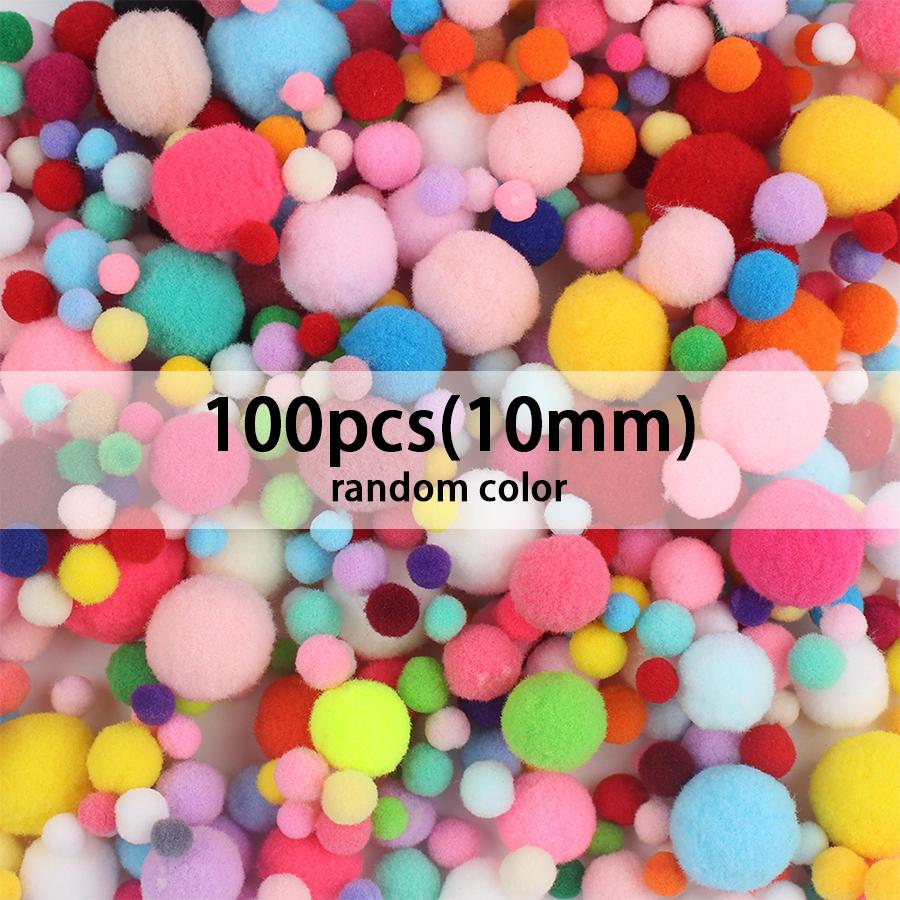 

100/300/500 шт. Пушистые Помпоны DIY Войлочное Рукоделие Ручной работы Инструмент для Шитья Домашний Декор Волосы Кукла Открытки Аксессуары Игрушки для Питомцев XJM