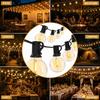 7.6M/15M/30M LED String Lights E12 G40 Bulbs 50 LEDs Waterproof Outdoor Garden Garland for Wedding Decoration